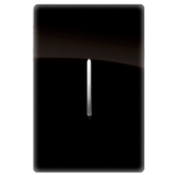 Conjunto Pulsador Campainha 4x2 - Novara Preto Brilhante Cromado